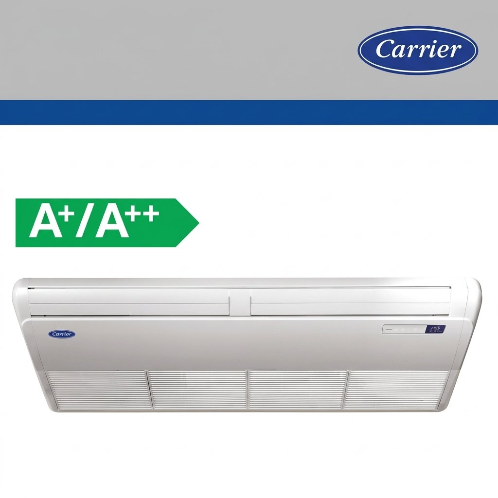 Climatiseur Carrier Console XPOWER Inverter 24000 BTU – Classe A++ – Gaz R410A – Climatisation et Chauffage Silencieux (Modèle 38QUS024DSP)